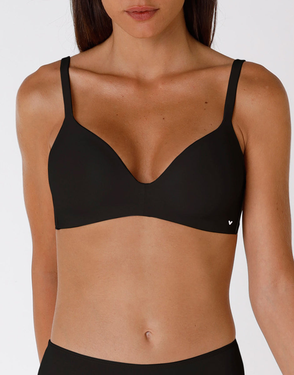 Lovable Invisible Lift Supreme L09WQ reggiseno nero senza cuciture