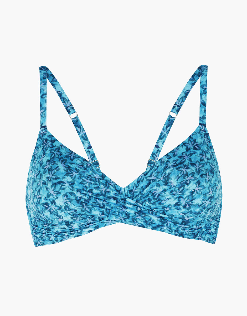 Lovable Shiny Micro Brassiere Mare Fiori Senza Ferretto