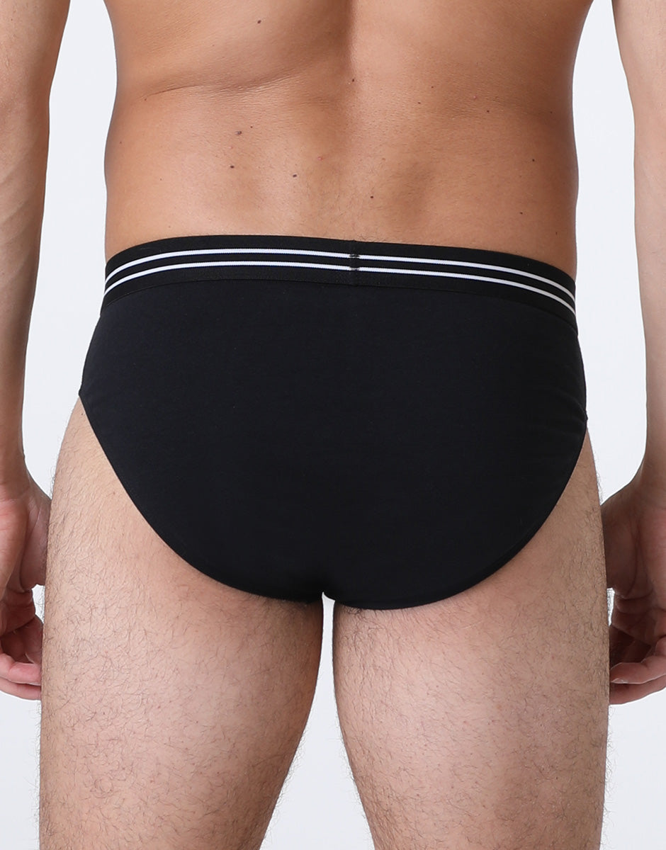 Lovable Man Basic Multipack slip nero 2 pezzi cotone elasticizzato