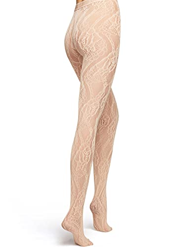 Wolford Rita Collant Rete Floreale Senza Cuciture
