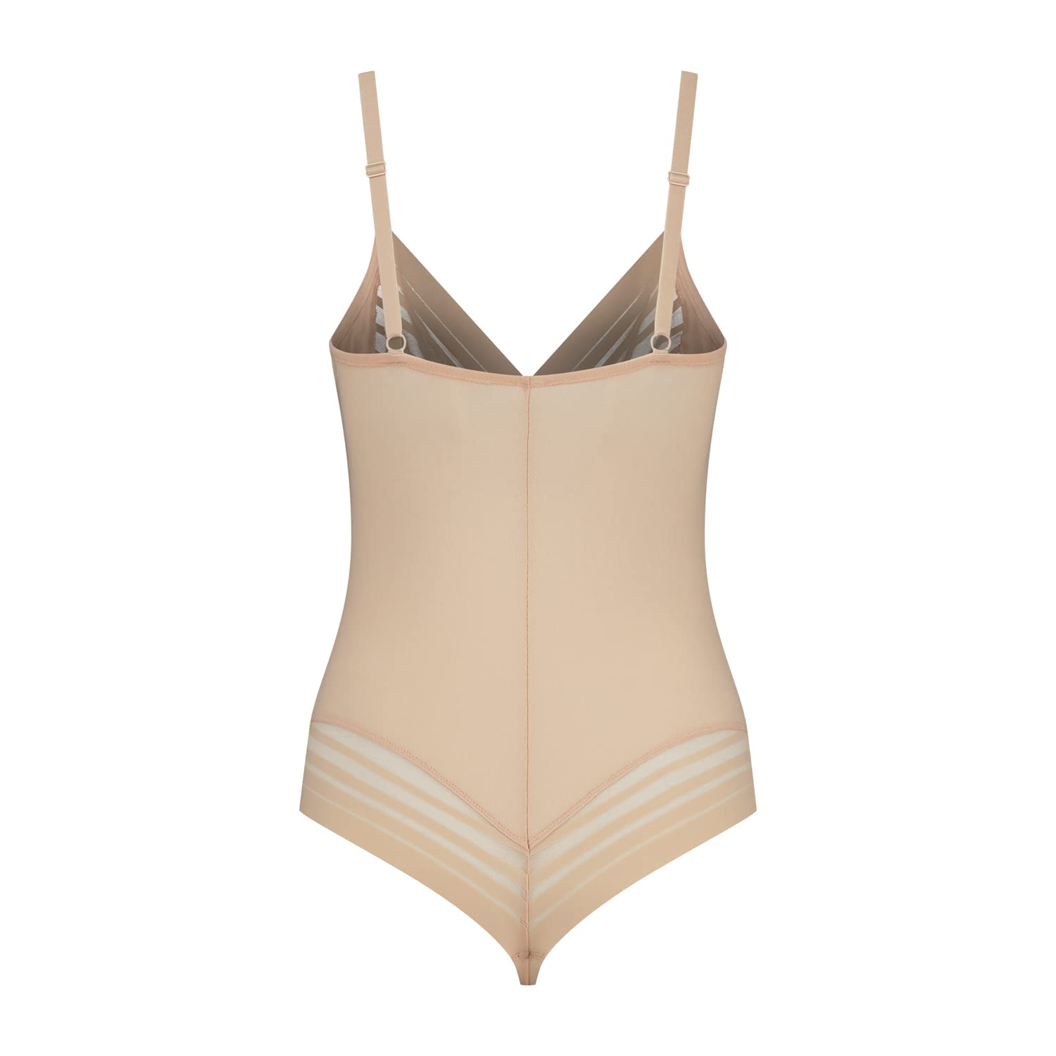Bye Bra Powermesh Body Modellante Beige Trasparente Taglia L