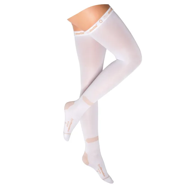 Lipoelastic Lipothrombo AG calze autoreggenti bianche XL