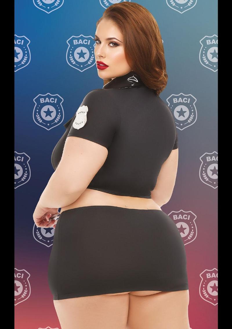 Baci Dreams Costume Poliziotta 4 Pezzi Nero Taglia Q