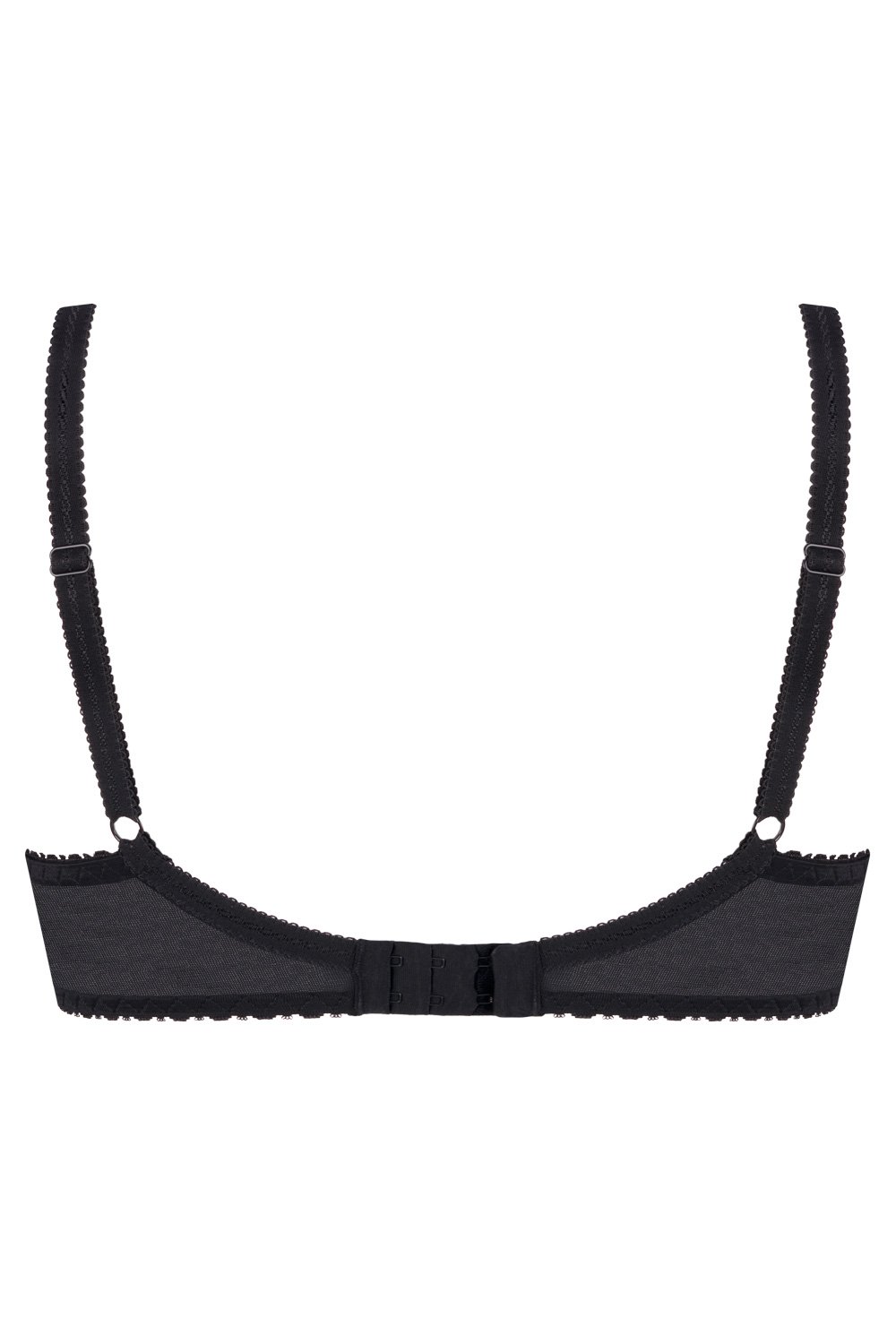 Ava 1030 Liscio reggiseno coppe piene nero 5I semi imbottito