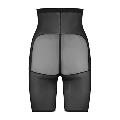 Bye Bra Powermesh guaina vita alta nera controllo alto