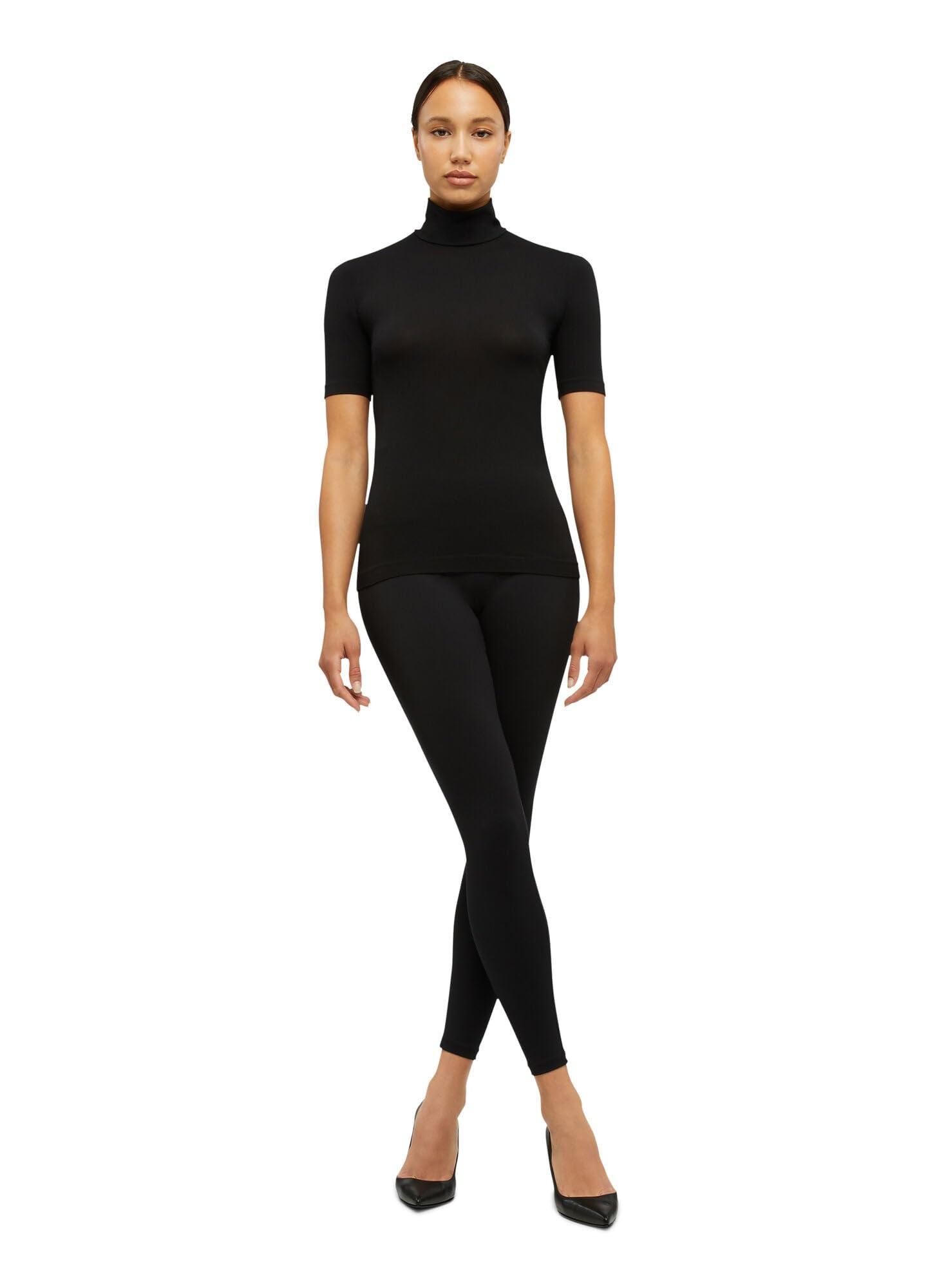 Wolford Aurora top nero XS vestibilità aderente