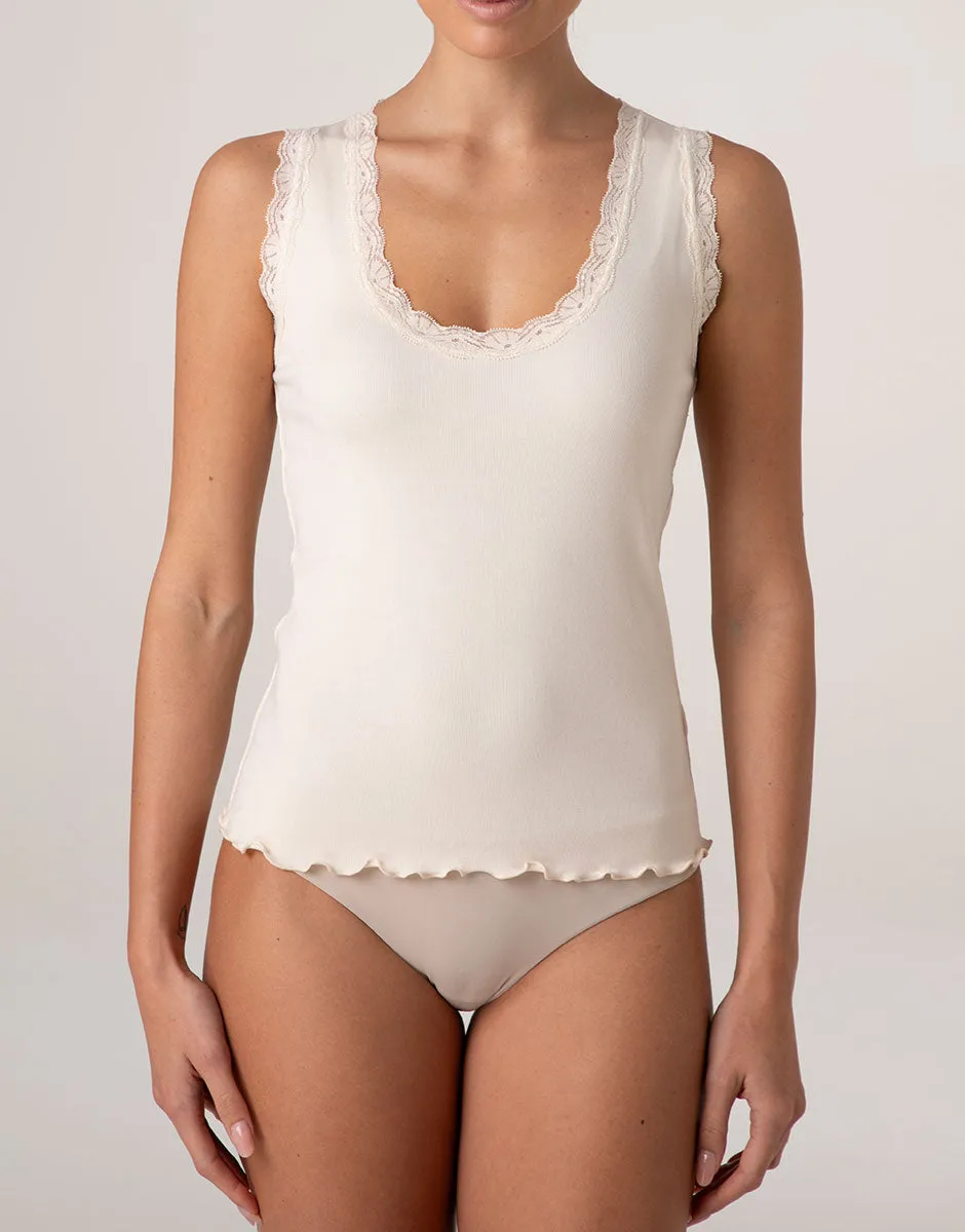 Lovable Warm Modal and Silk L0F4H canotta avorio