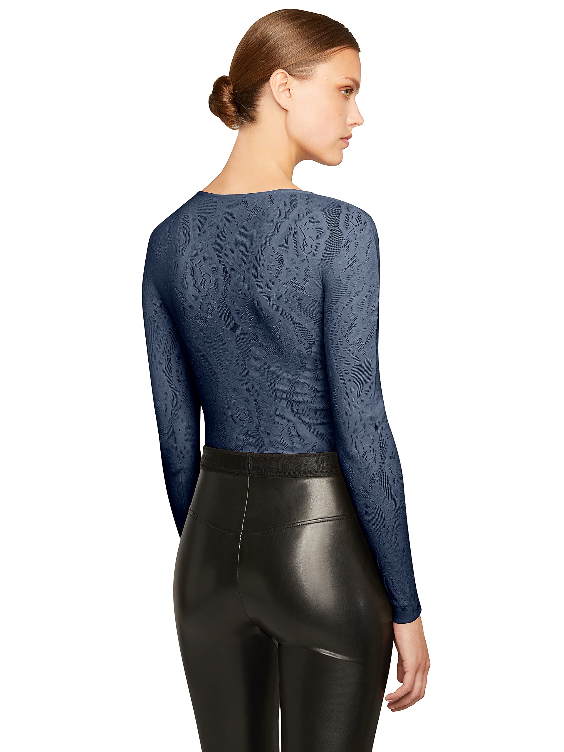 Wolford Ninat maglione collo rotondo luna indaco S