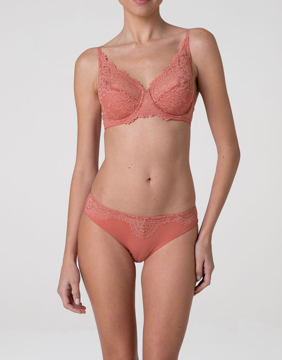 Lovable Stylish Lace reggiseno con ferretto terracotta in pizzo