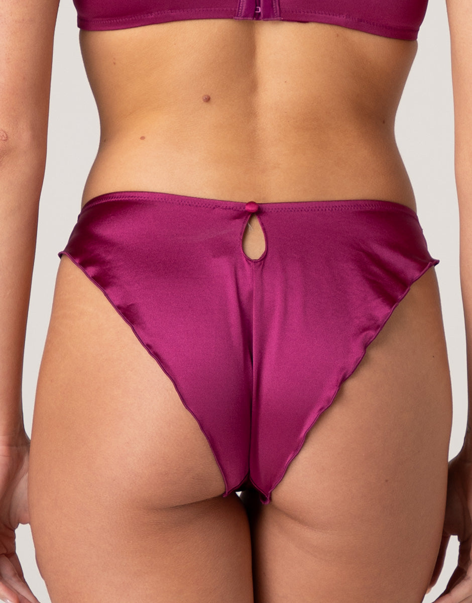 Lovable Chic Micro brasiliano microfibra lampone viola