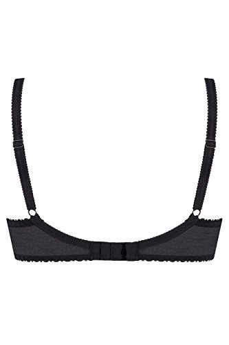 Ava 1030 Liscio reggiseno coppe piene nero 5I semi imbottito