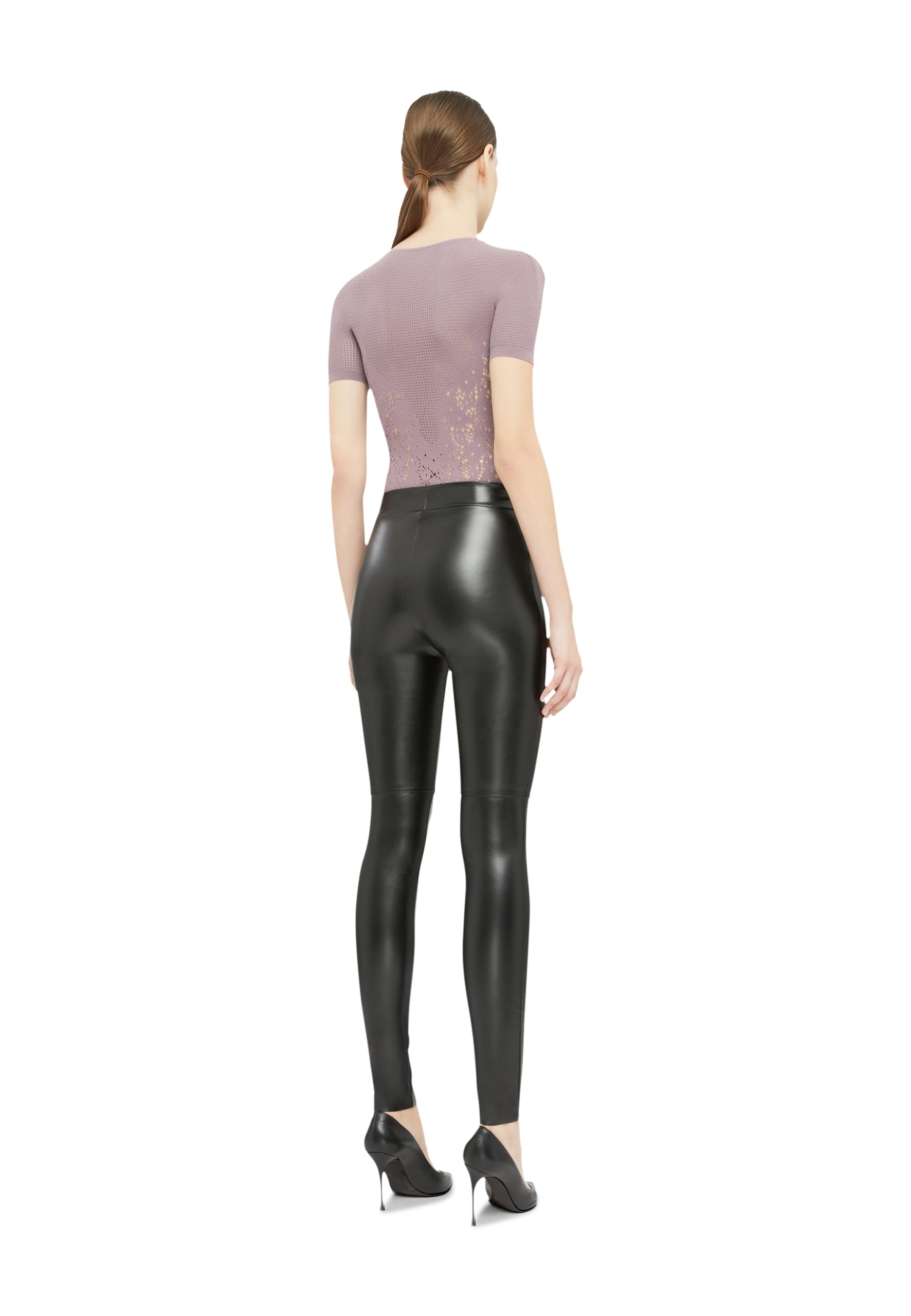 Wolford Estella leggings similpelle coprente 34W