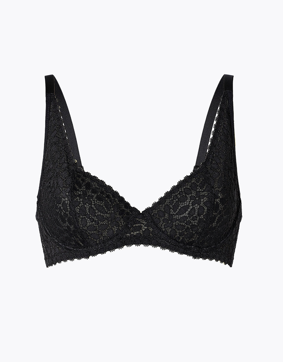 Lovable Value Elegance Taglio a 2 Reggiseno Pizzo Nero