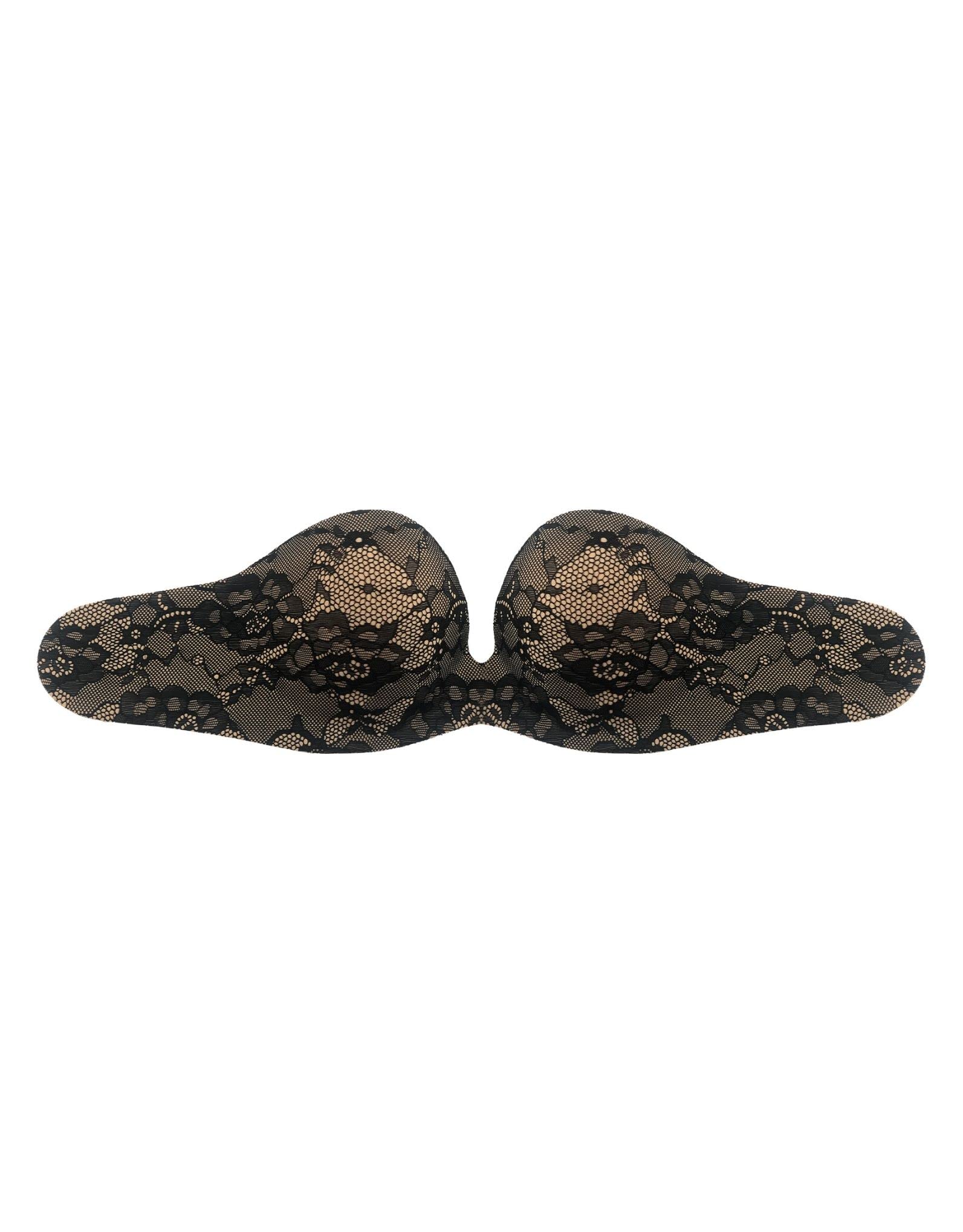 Bye Bra Gala reggiseno adesivo pizzo nero push-up