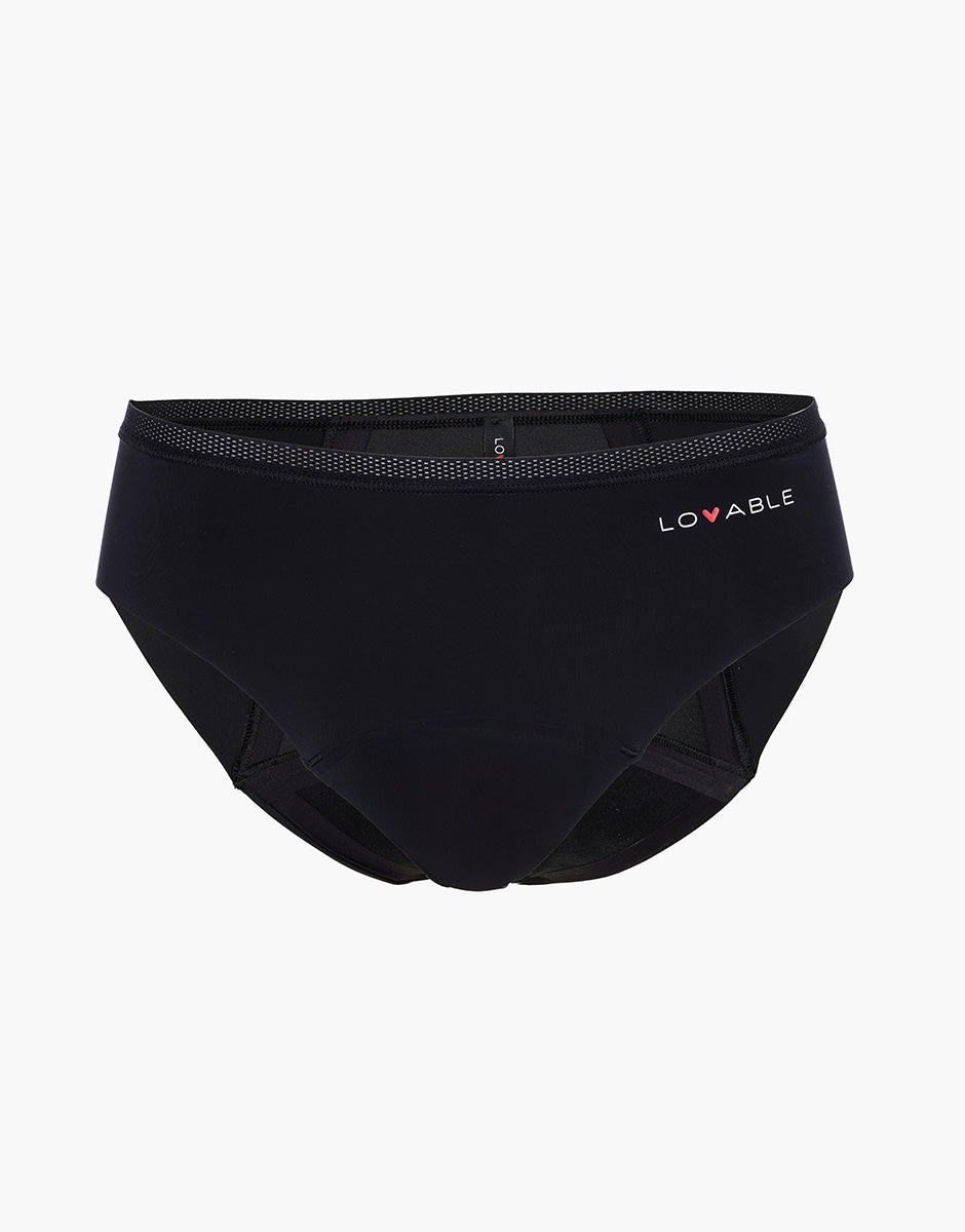 Lovable slip ciclo flusso abbondante nero microfibra