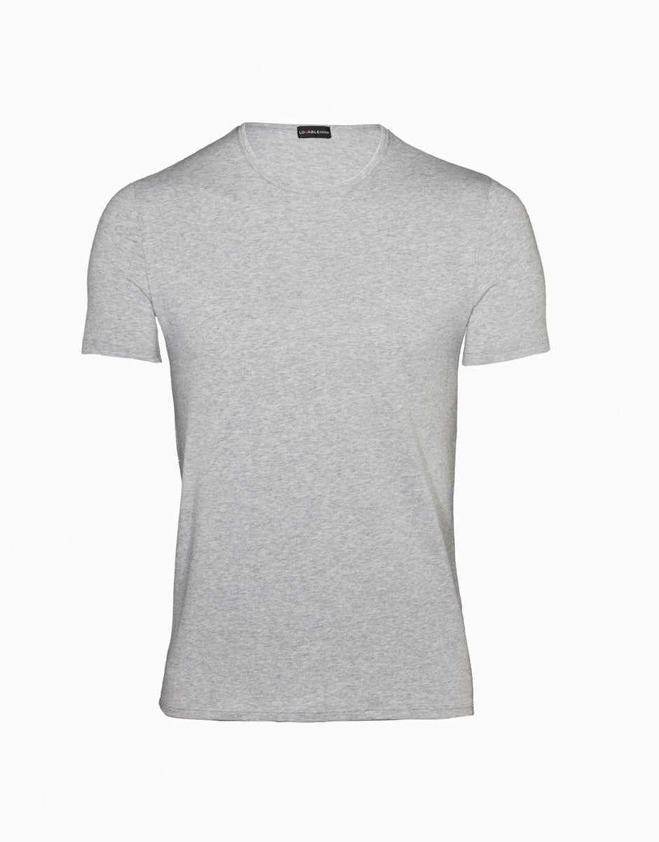 Lovable Cotton Stretch L05XUE1-026 t-shirt grigio cotone elasticizzato
