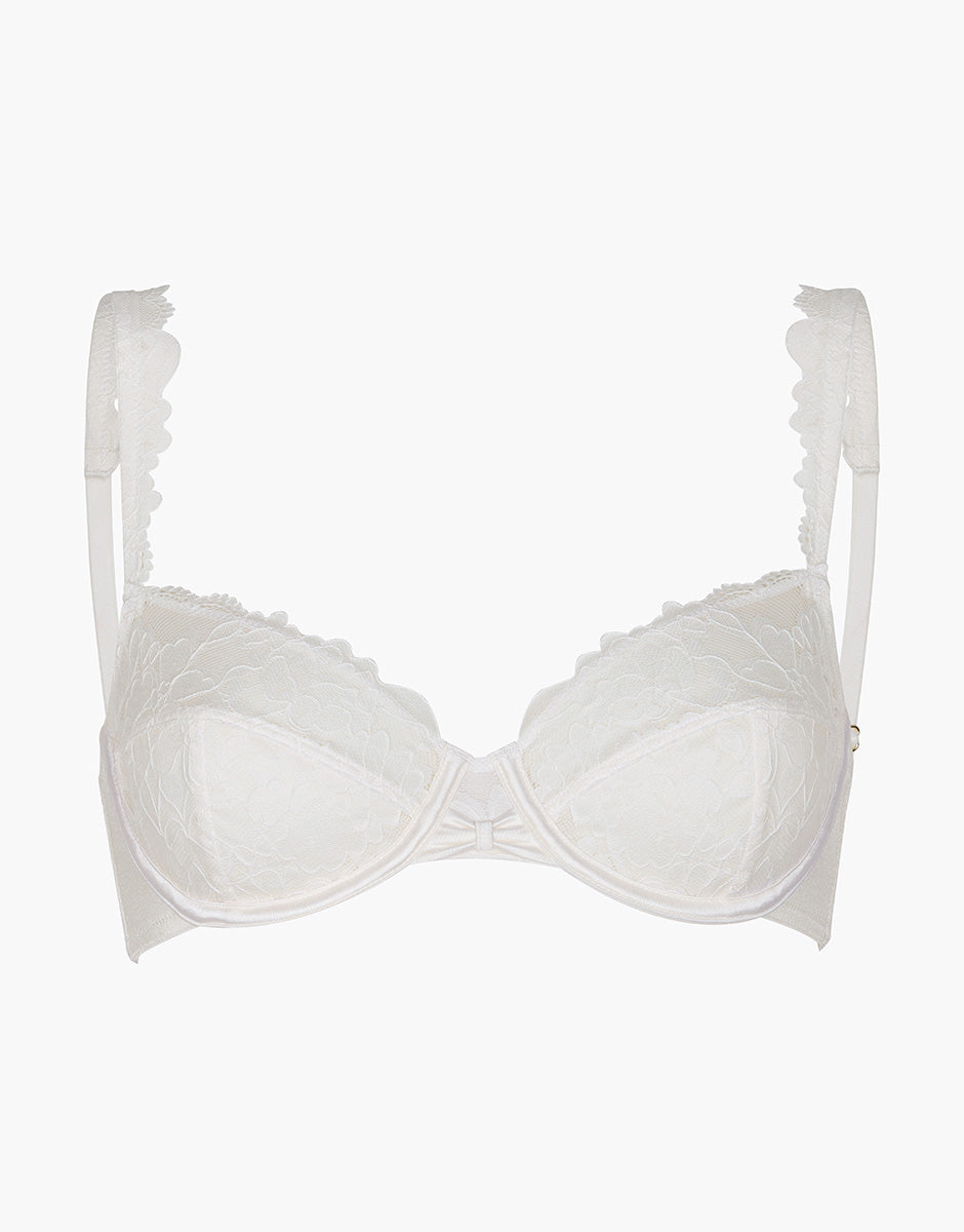 Lovable Beautiful Lace L0ETRE1-14K reggiseno bianco latte con ferretto