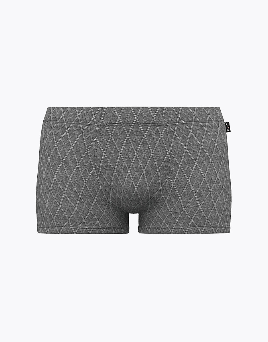 Lovable Man Elegant Jacquard Boxer Micromodal Grigio
