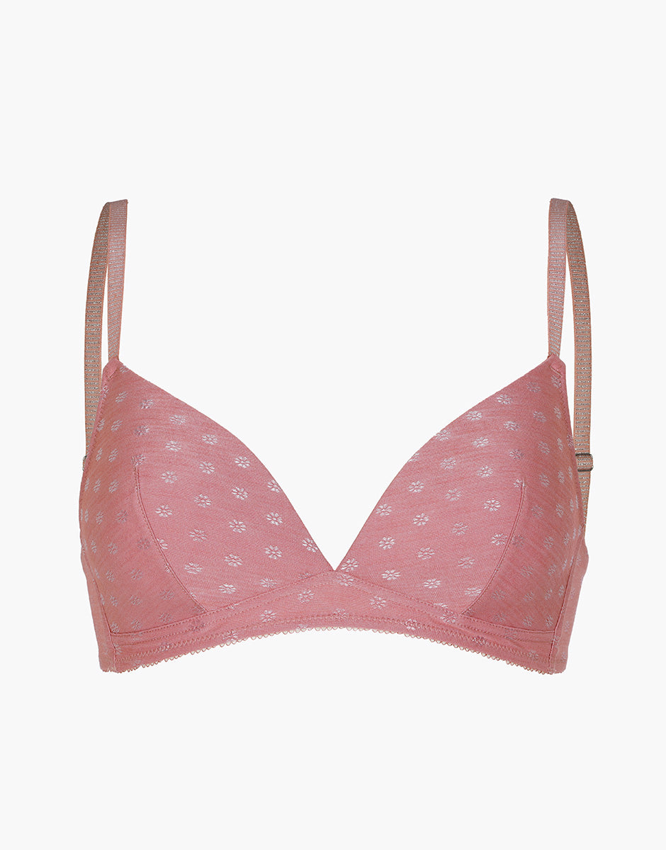Lovable Daisy Fancy Micro reggiseno triangolo imbottito rosa polvere