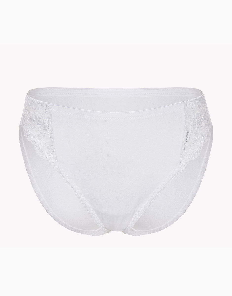 Lovable Lovely slip mini sgambato bianco cotone pizzo