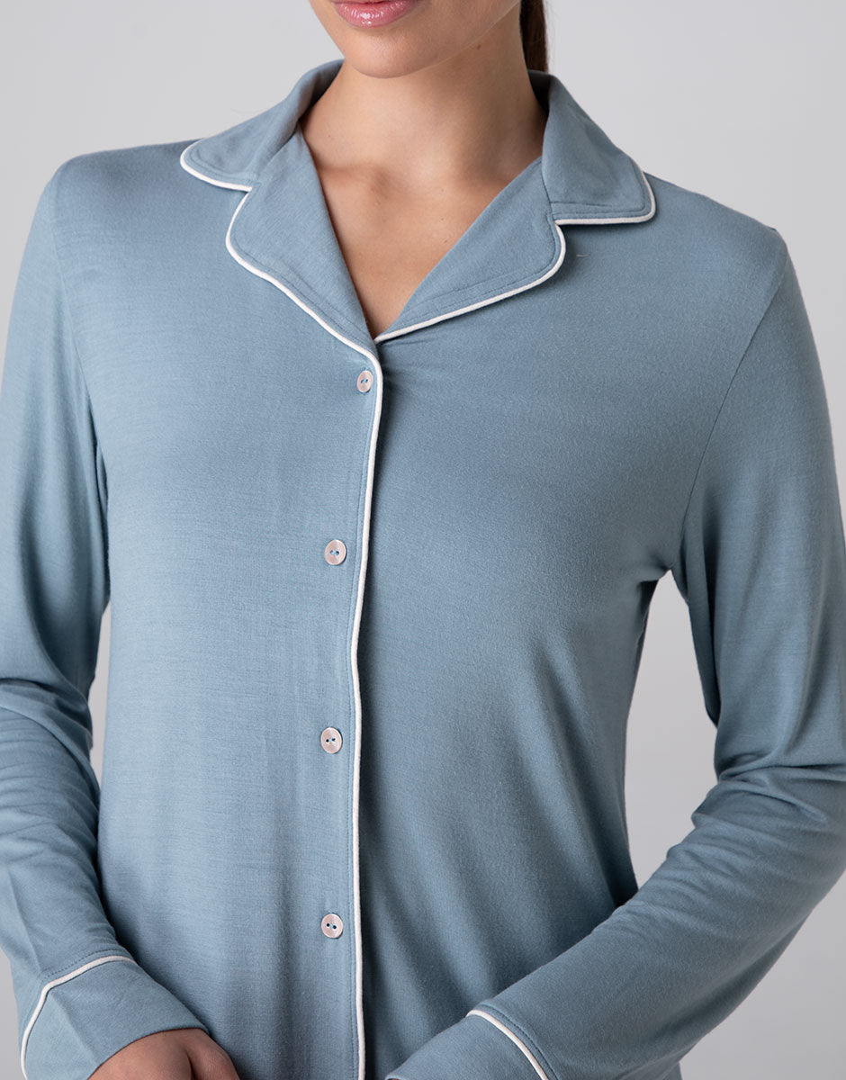 Lovable camicia da notte aperta viscosa carta da zucchero