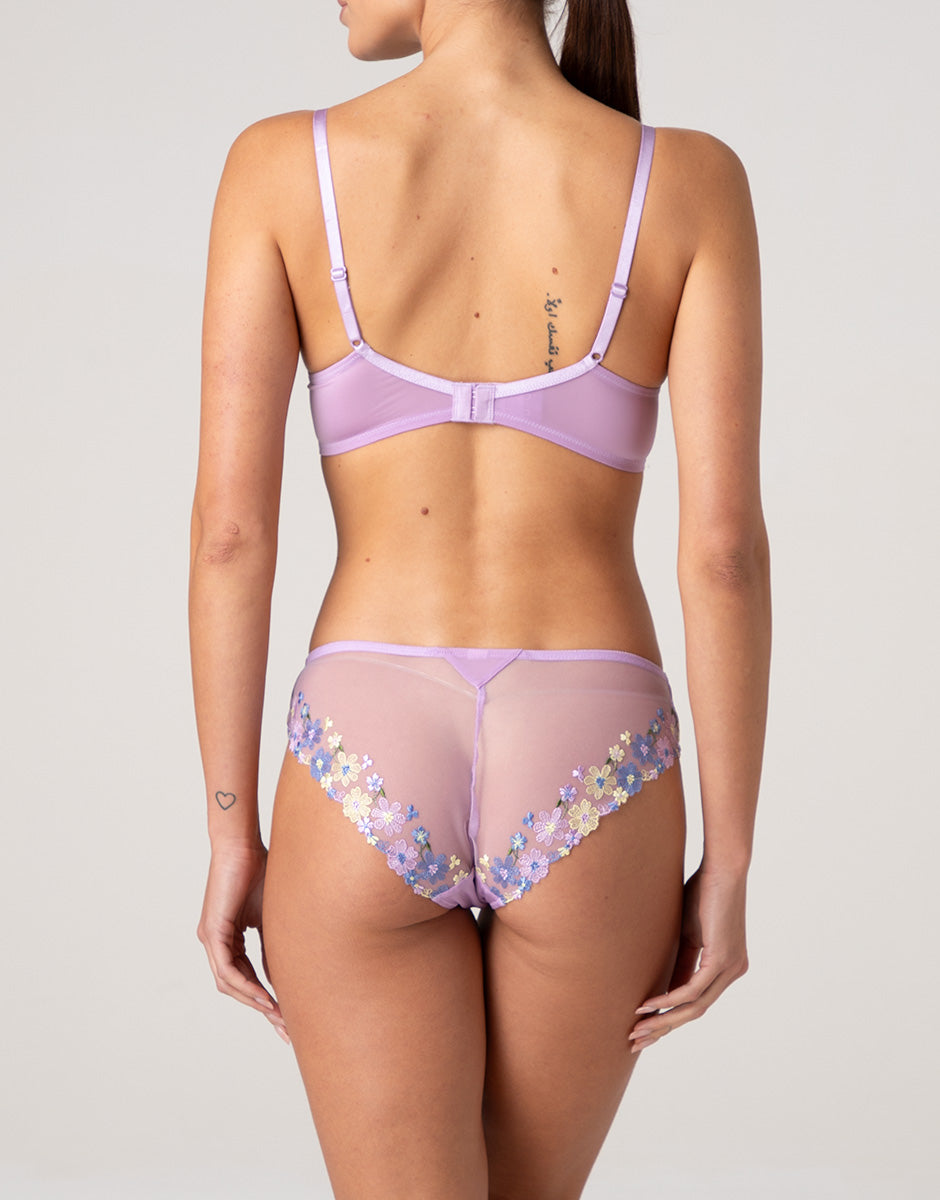Lovable Fairytale Embroidery slip lavanda fiori tulle