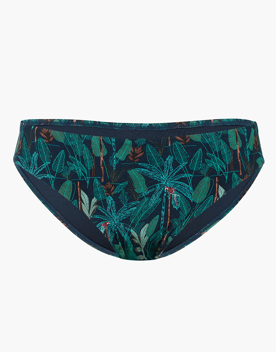 Lovable Contemporary Printed Micro Slip Midi Foresta Tropicale