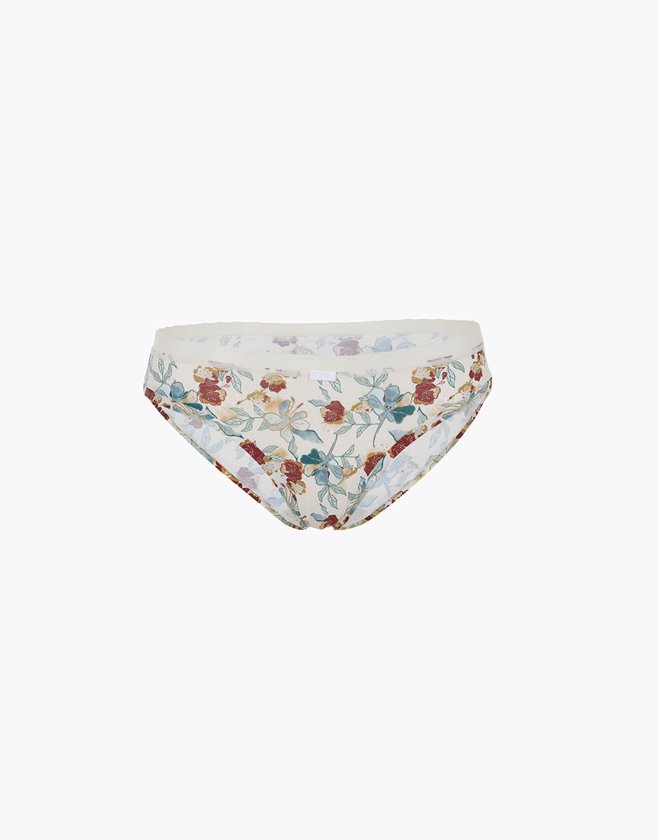 Lovable My Daily Comfort slip fiori avorio microfibra