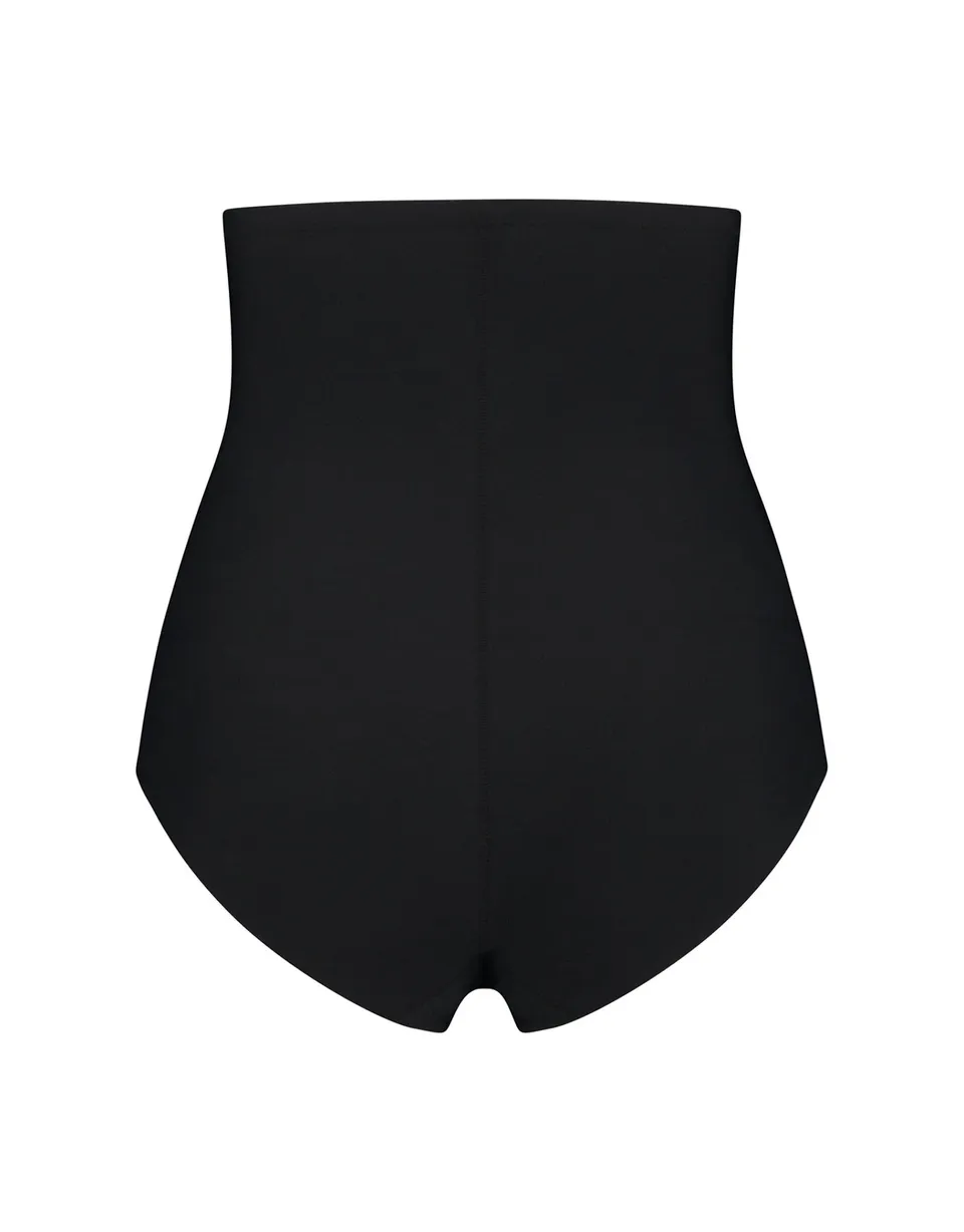 Bye Bra slip imbottito vita alta push-up glutei nero senza cuciture