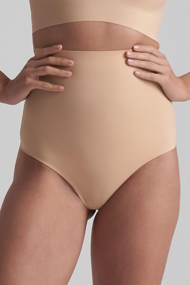Bye Bra Perizoma Invisibile Vita Alta slip beige S senza cuciture