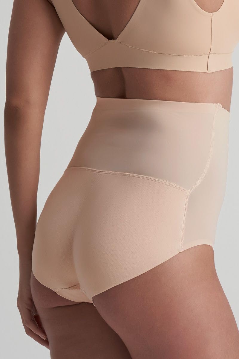 Bye Bra Slip Imbottito Vita Alta push up beige M