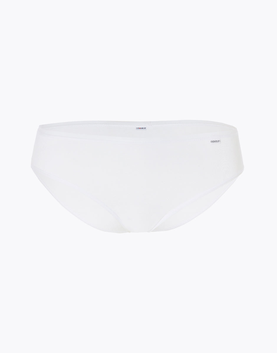 Lovable Lovely Slip Mini Bianco Cotone Modal