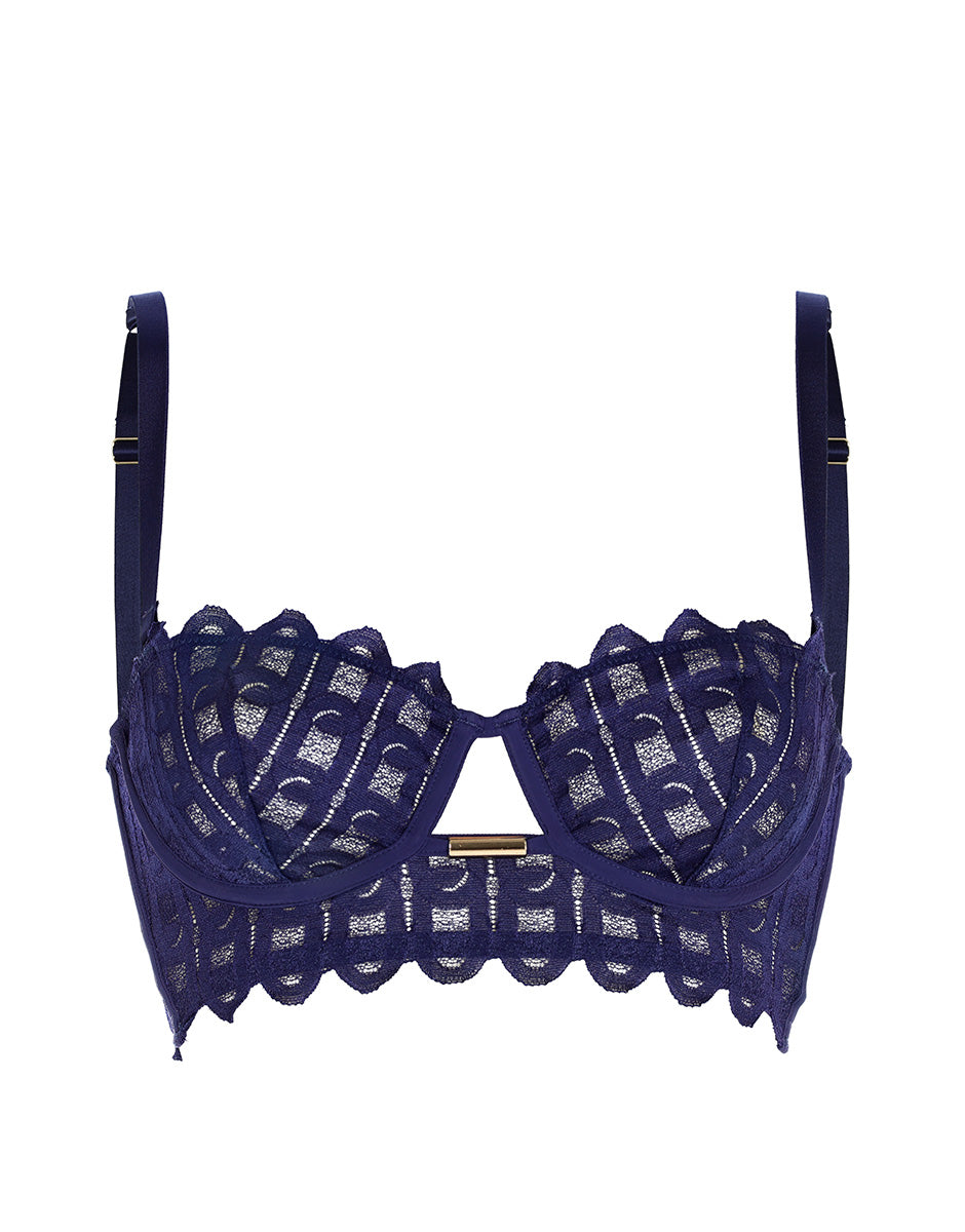 Lovable L'Allure Reggiseno Balconette Pizzo Viola
