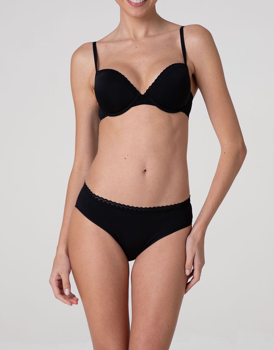 Lovable Value Micro slip nero microfibra senza cuciture