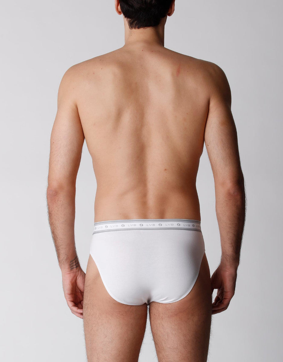 Lovable Man Slip Cotone Biologico Bianco x2