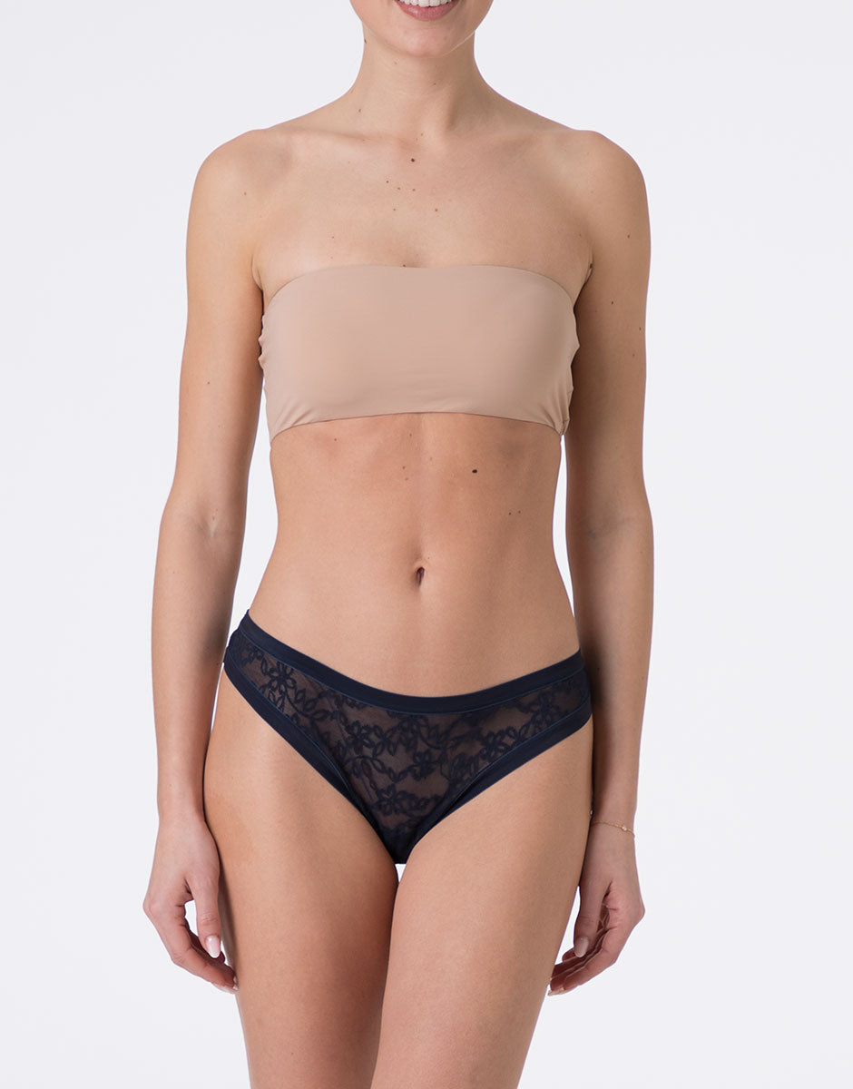 Lovable Lovely Lace Panties Perizoma Pizzo Blu Navy
