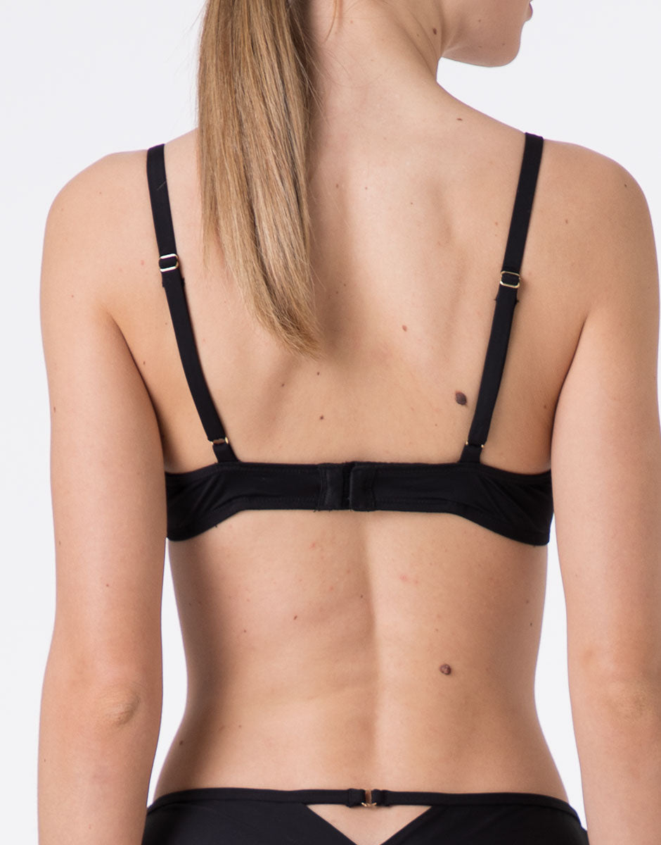 Lovable Delicate Floral Lace Reggiseno Ferretto Nero