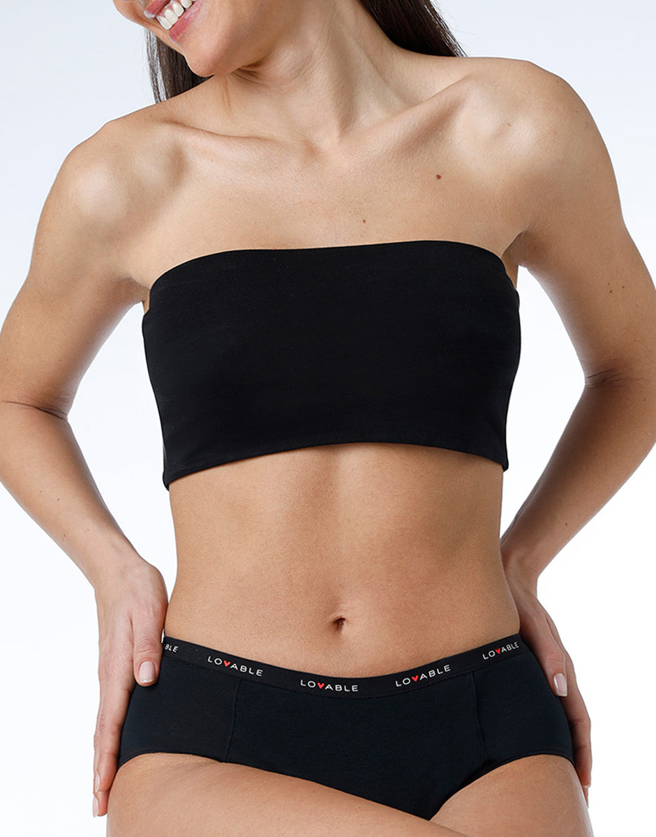 Lovable Period Panties Culotte Assorbente Nero Cotone Bio