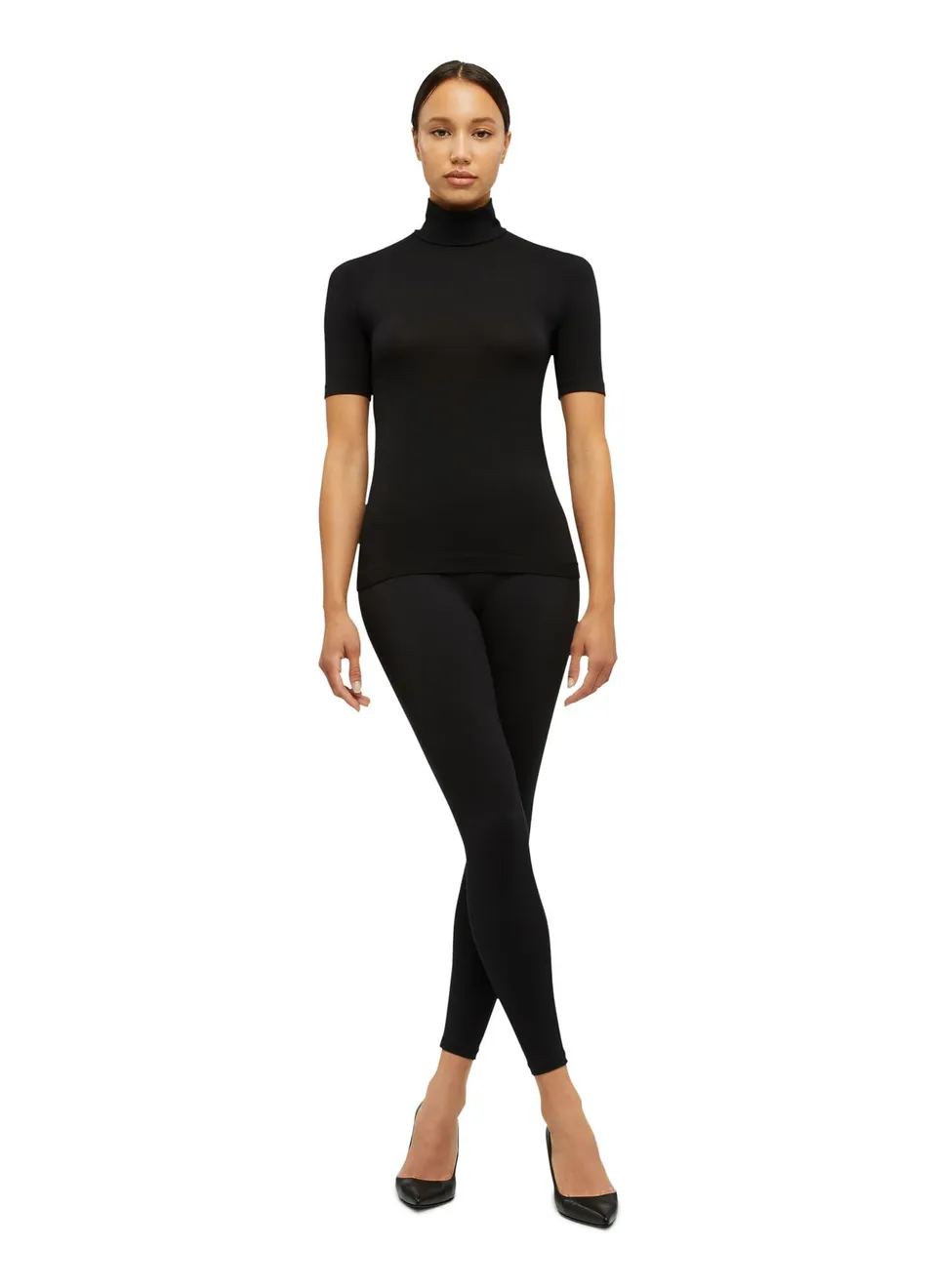 Wolford Aurora top nero XS vestibilità aderente