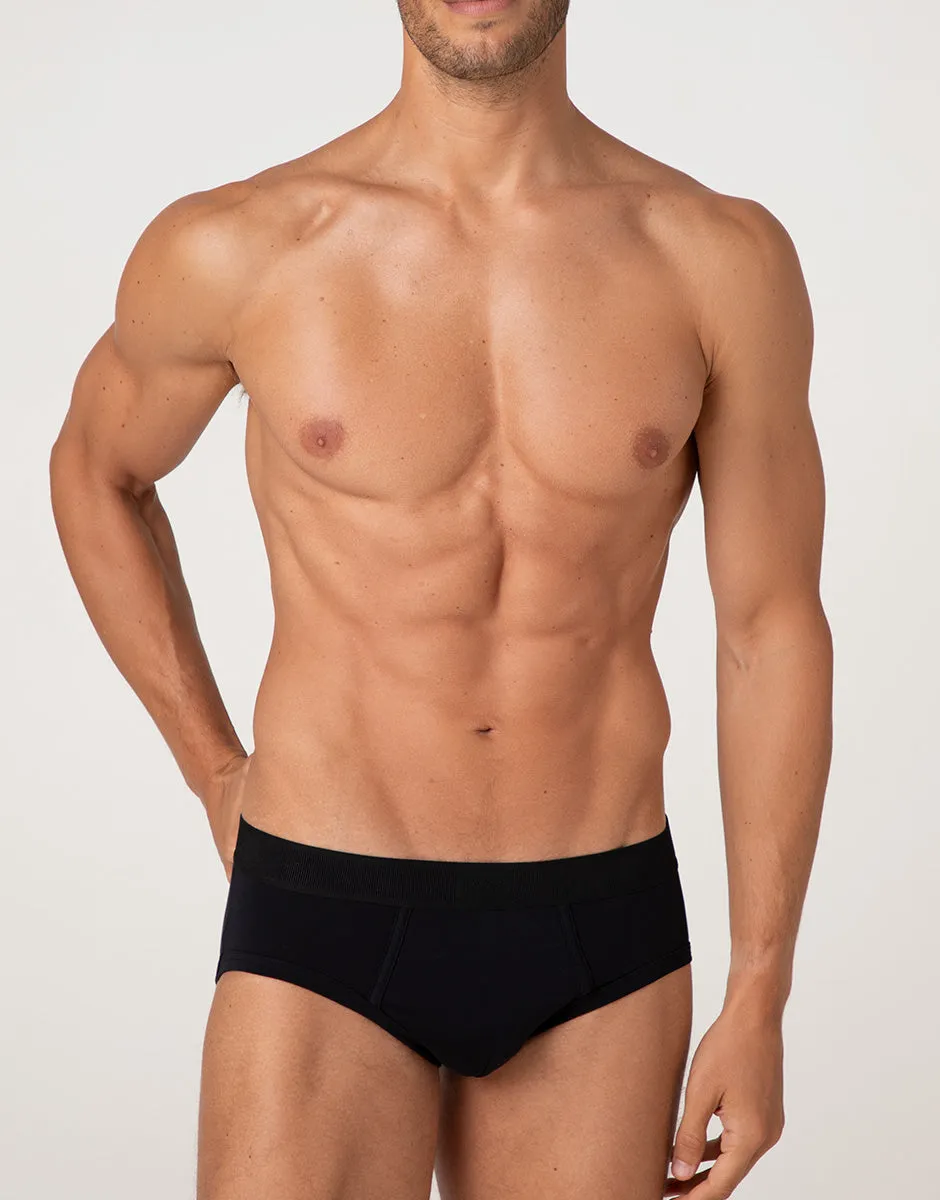 Lovable Man Signature Cotton slip uomo nero cotone Pima