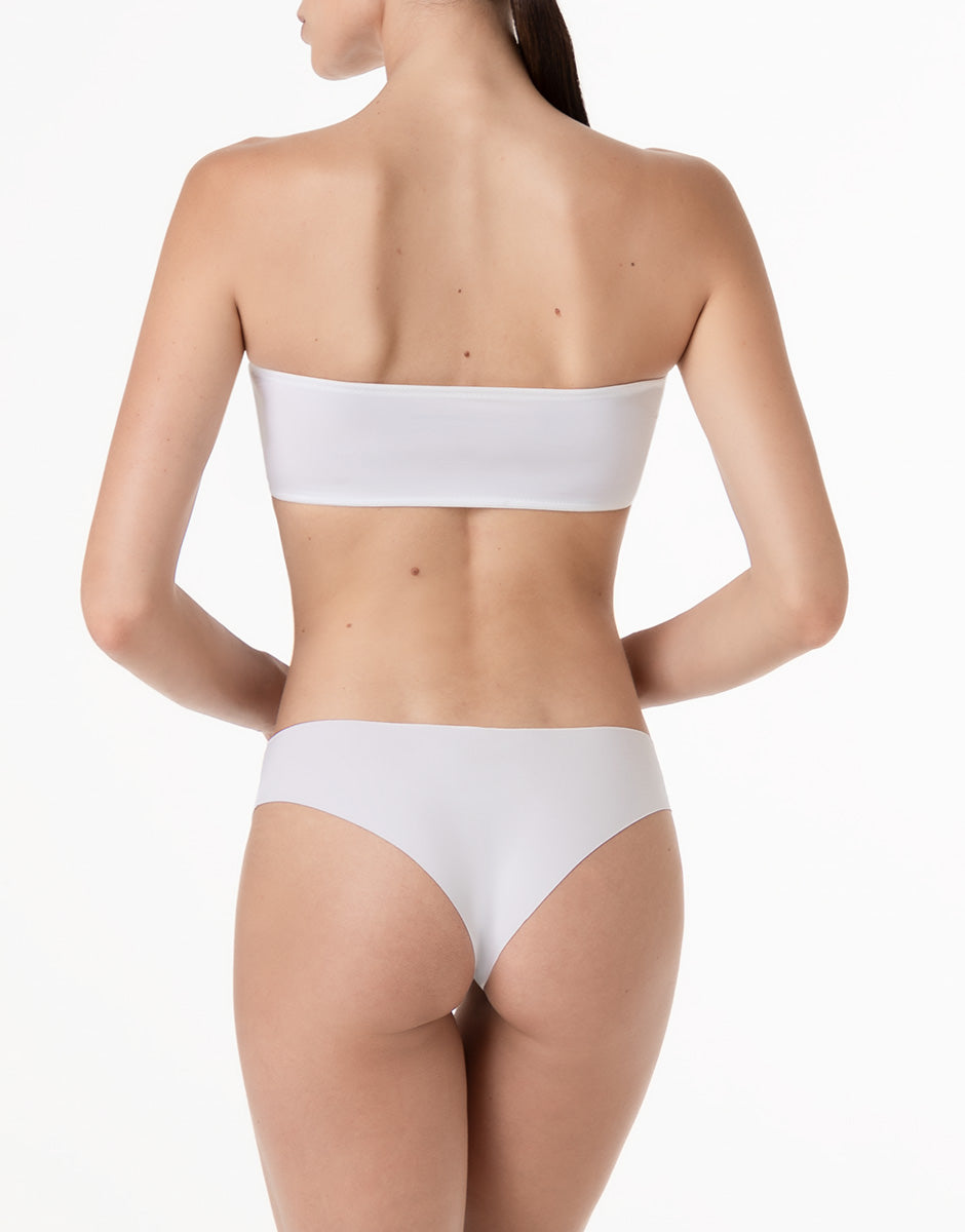 Lovable Second Skin Micro Brasiliano Bianco Microfibra