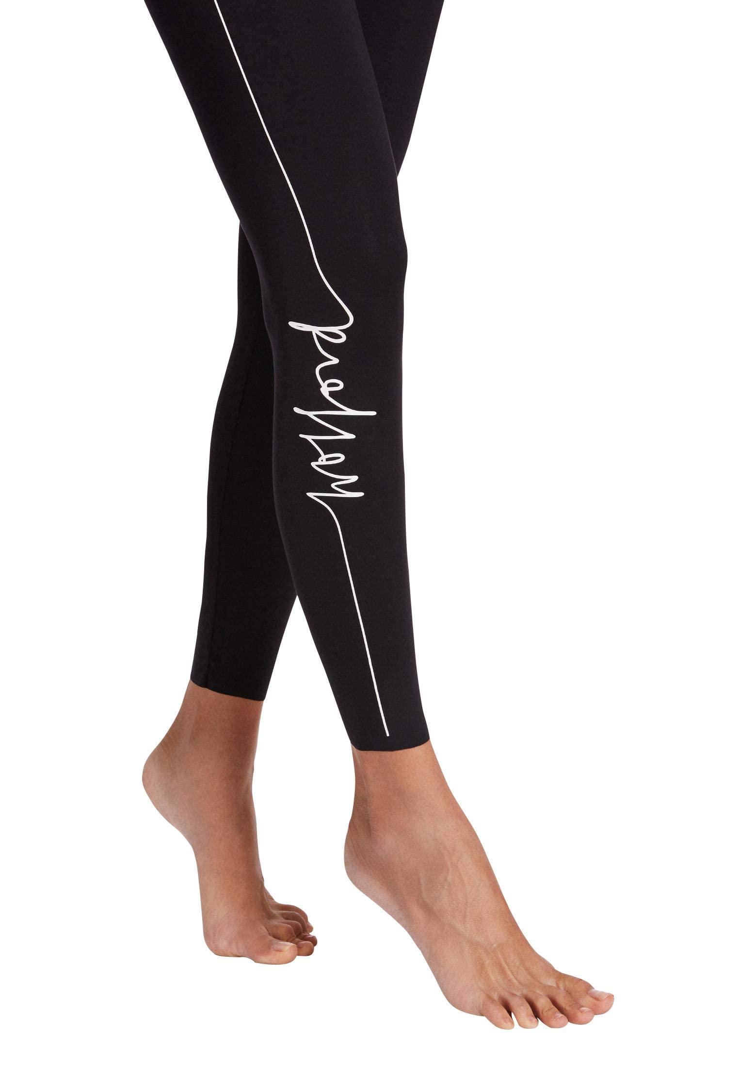 Wolford Script 9330 leggings nero bianco XS