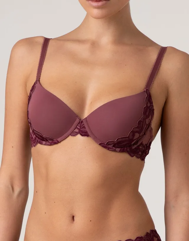 Lovable Elegant Muse reggiseno imbottito rosso amaranto e vinaccia