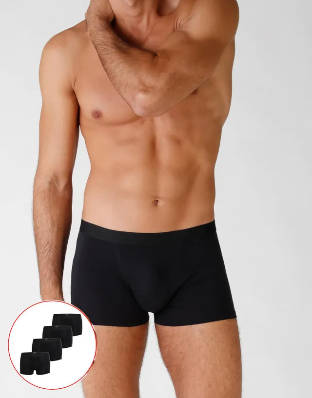 Lovable Man boxer cotone nero confezione 4 pezzi