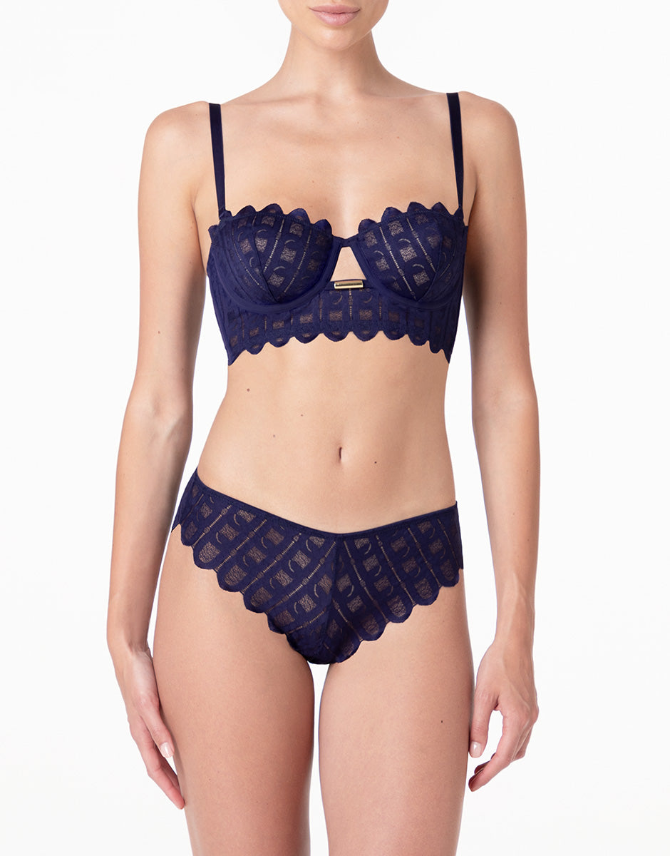 Lovable L'Allure Reggiseno Balconette Pizzo Viola