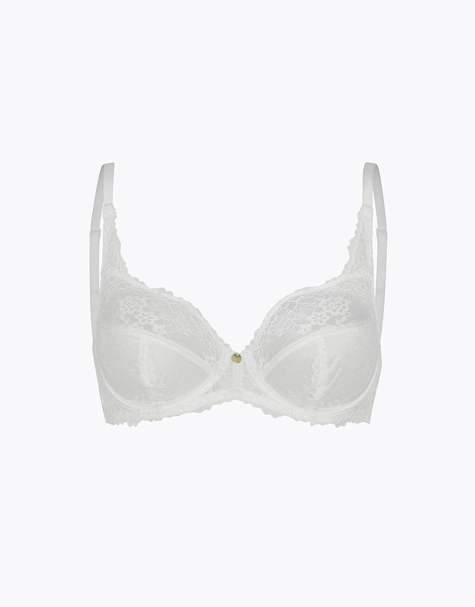 Lovable Beauty Curves reggiseno con ferretto bianco in pizzo