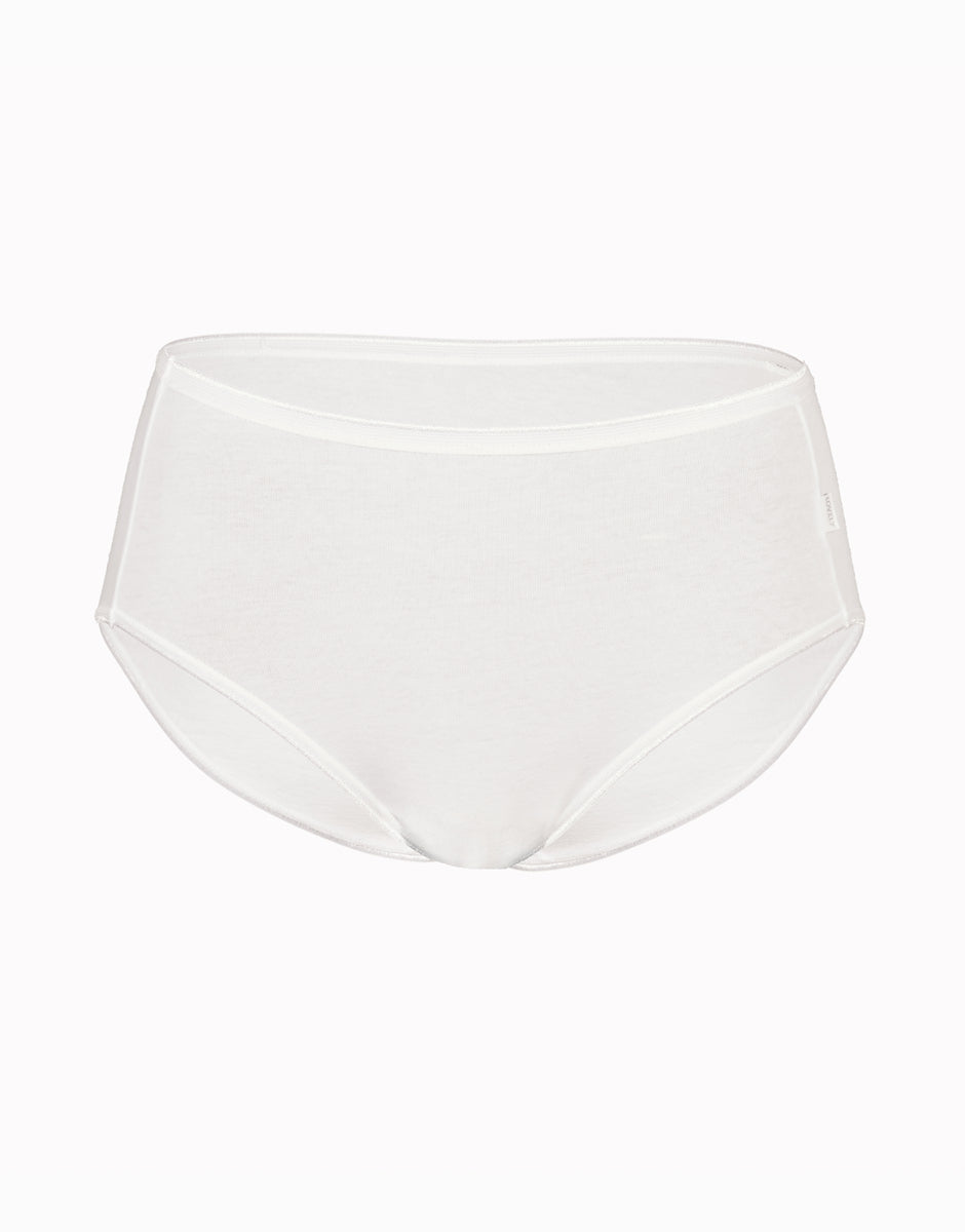 Lovable Lovely slip midi bianco in cotone soft