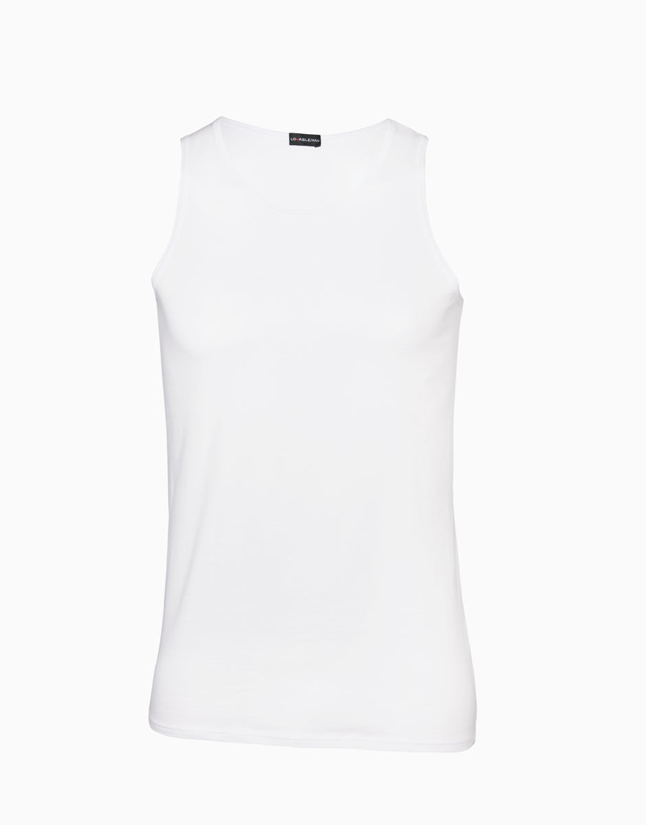 Lovable Man Cotton Stretch canotta bianca cotone elasticizzato