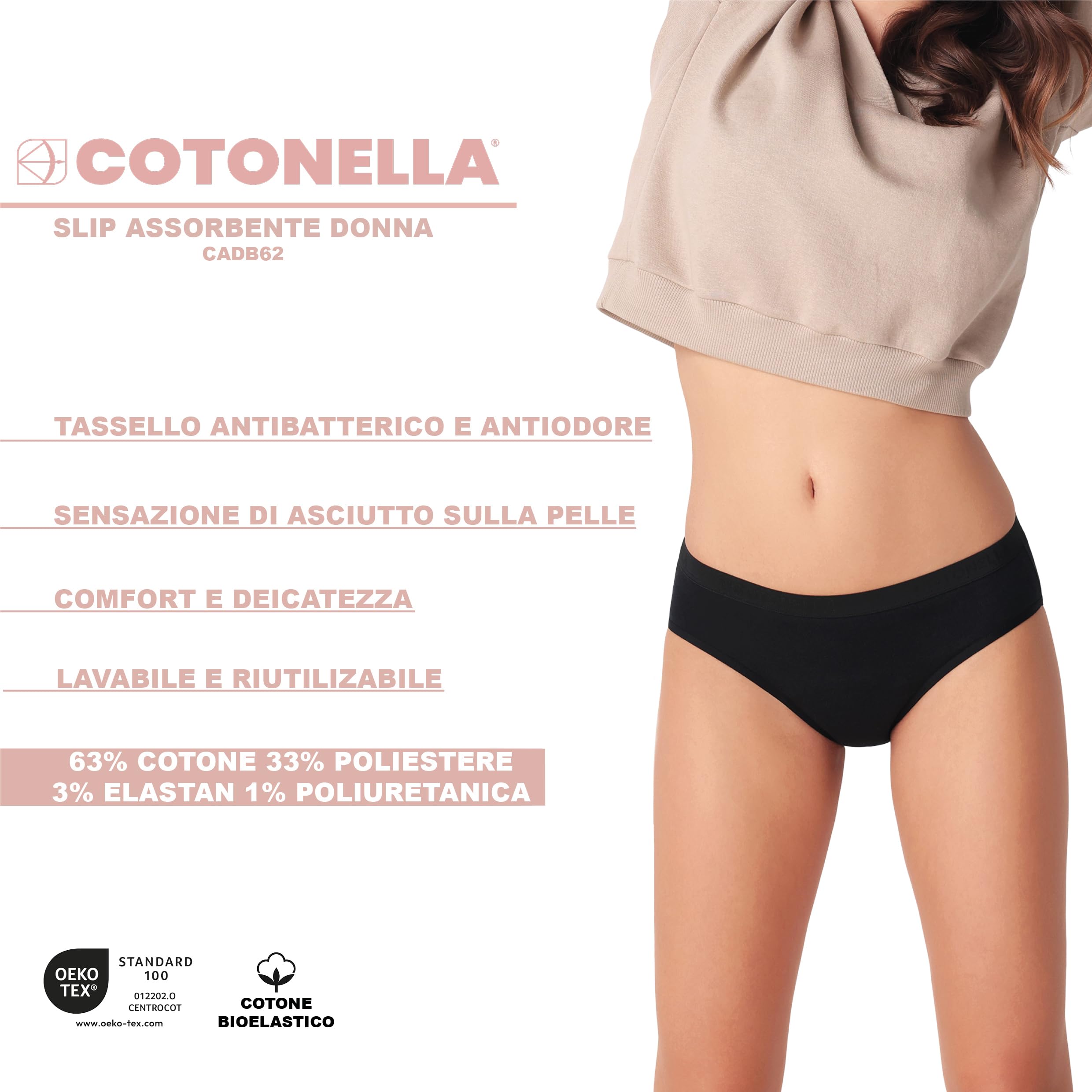 Cotonella FloWear ADB62 slip assorbente flusso moderato