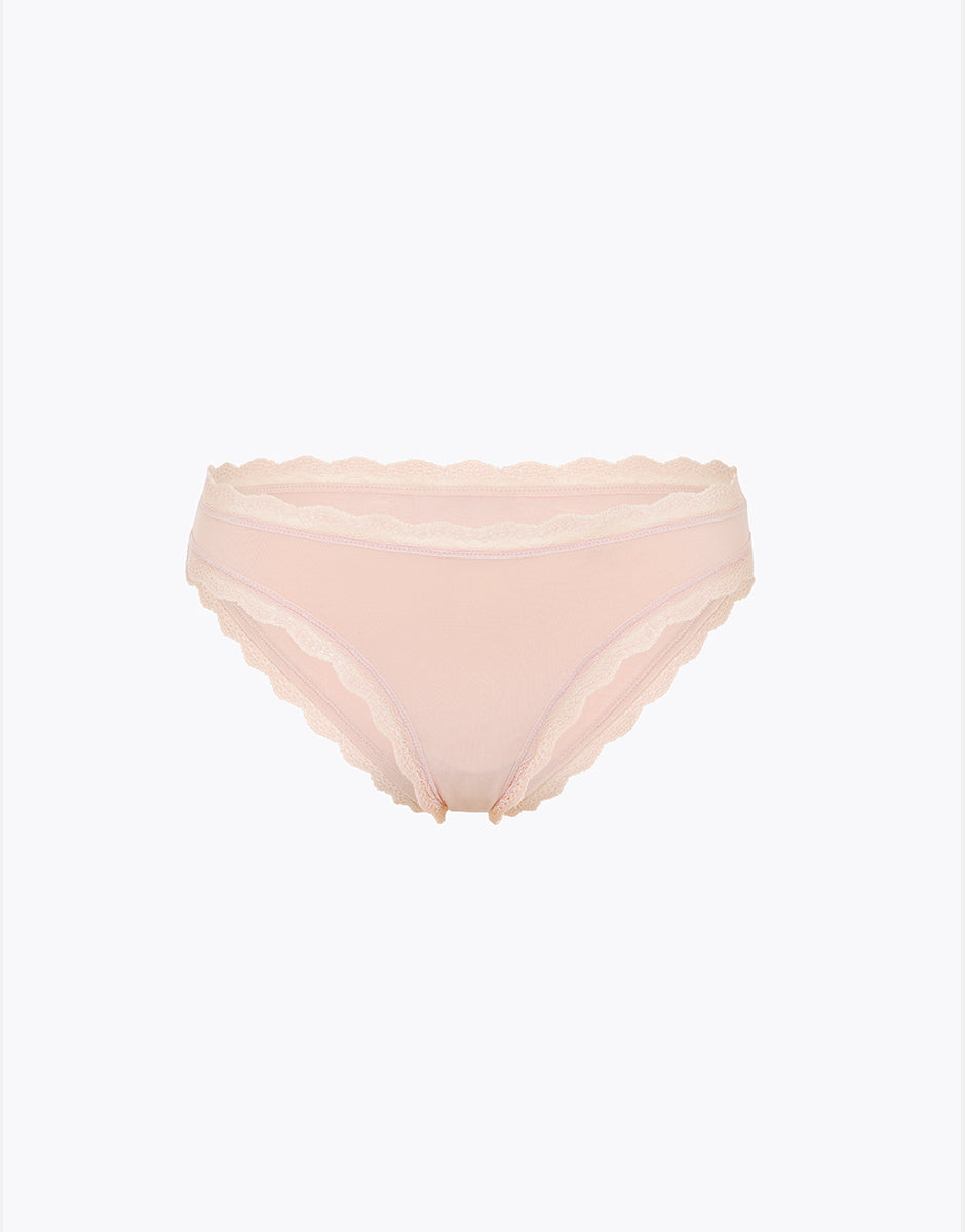 Lovable Panties slip rosa cipria cotone elasticizzato e pizzo